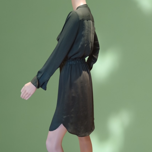 H&M Women's Green Midi Shirt Dress - Picture 4 of 16
